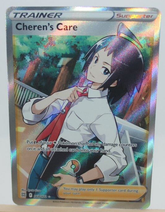 Pokémon TCG Cheren's Care Sword & Shield: Brilliant Stars 168/172 Holo Ultra...