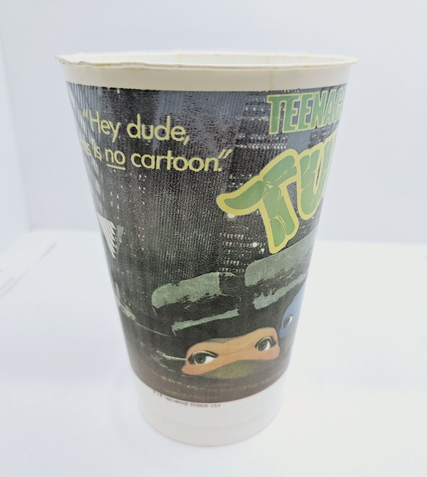 Teenage Mutant Ninja Turtles 1990 Coke Village Cinemas Movie Cup (Light Damage)