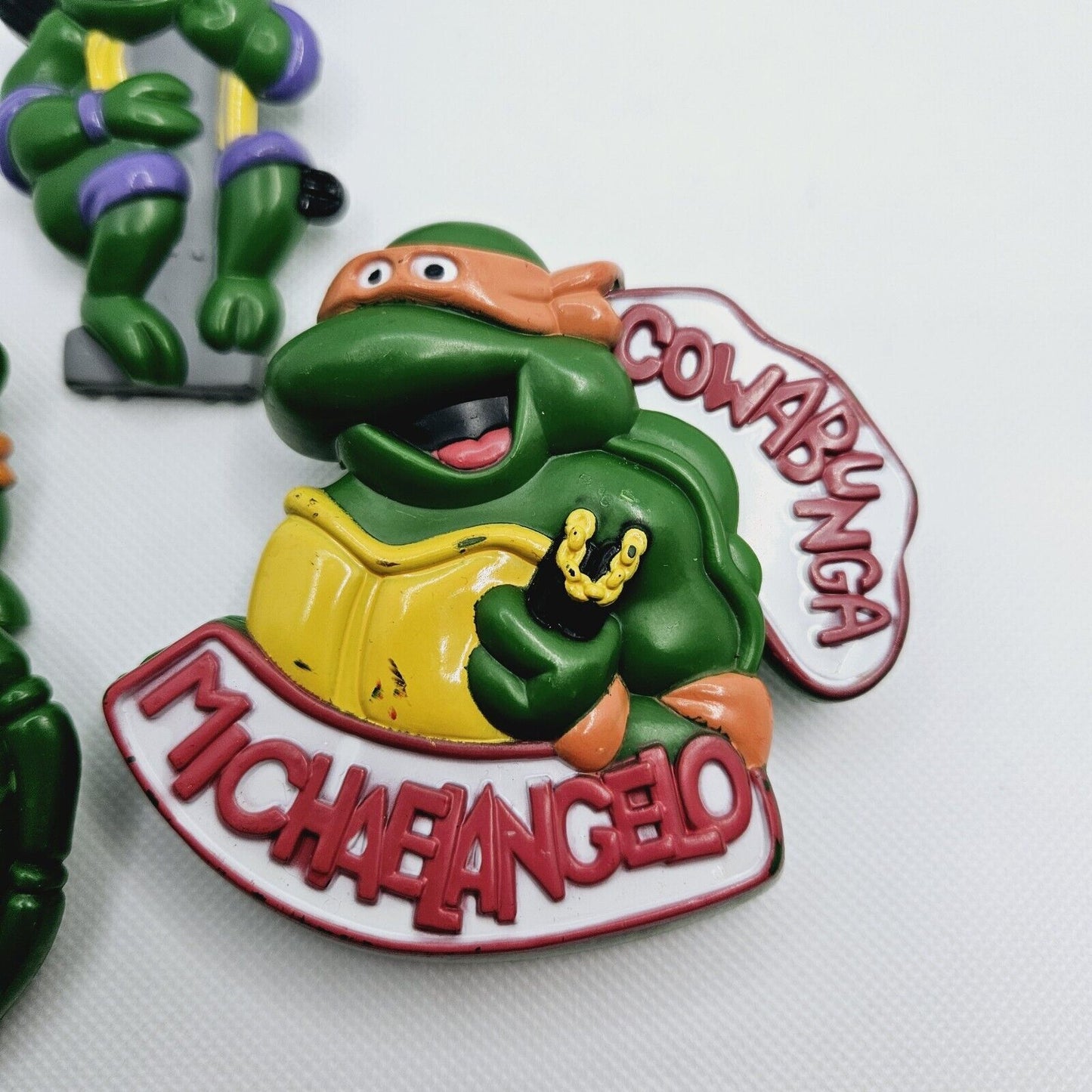 Teenage Mutant Ninja Turtles Pizza Hut Australia Toy x 3 1990 TMNT