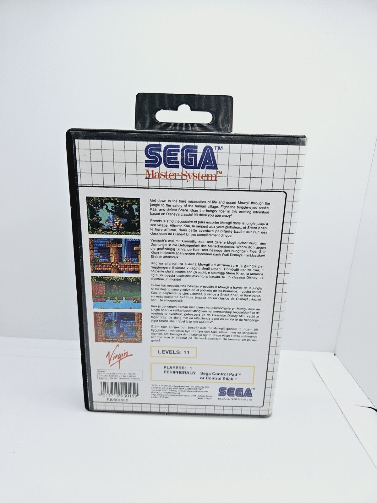 The Jungle Book Sega Master System PAL Complete with Manual Tested