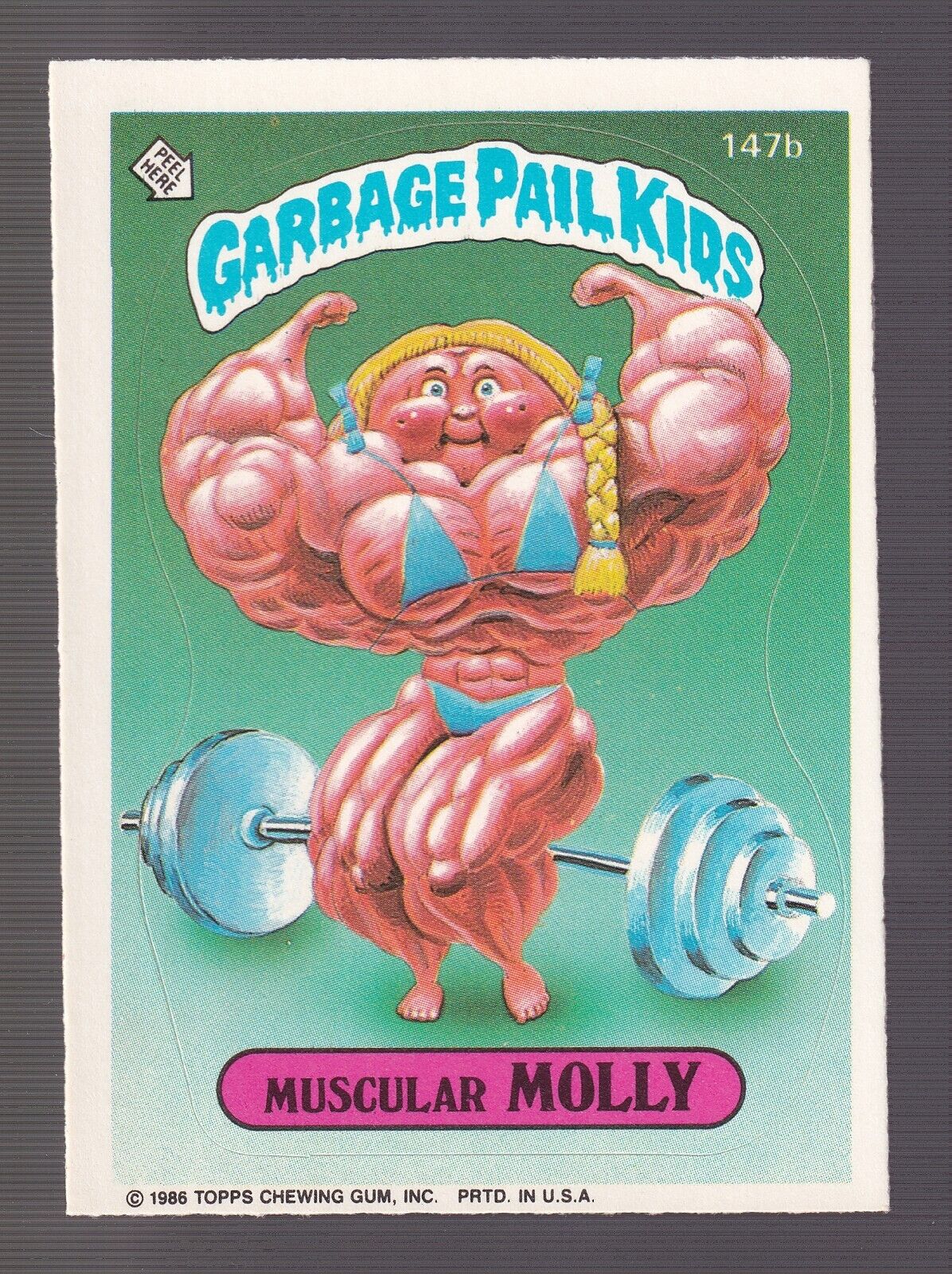 Muscular Molly 1986 Series 4 Garbage Pail Kids