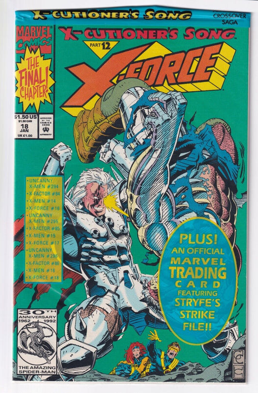 X-Force #18 X-Cutioner's Song Final Chapter 1993 Marvel Comics Sealed with Card