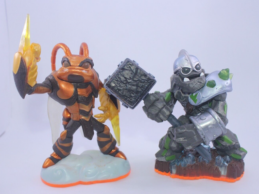 Skylanders Giants Bundle - Granite Crusher 84515888 Swarm 84525888 Series 2 2012