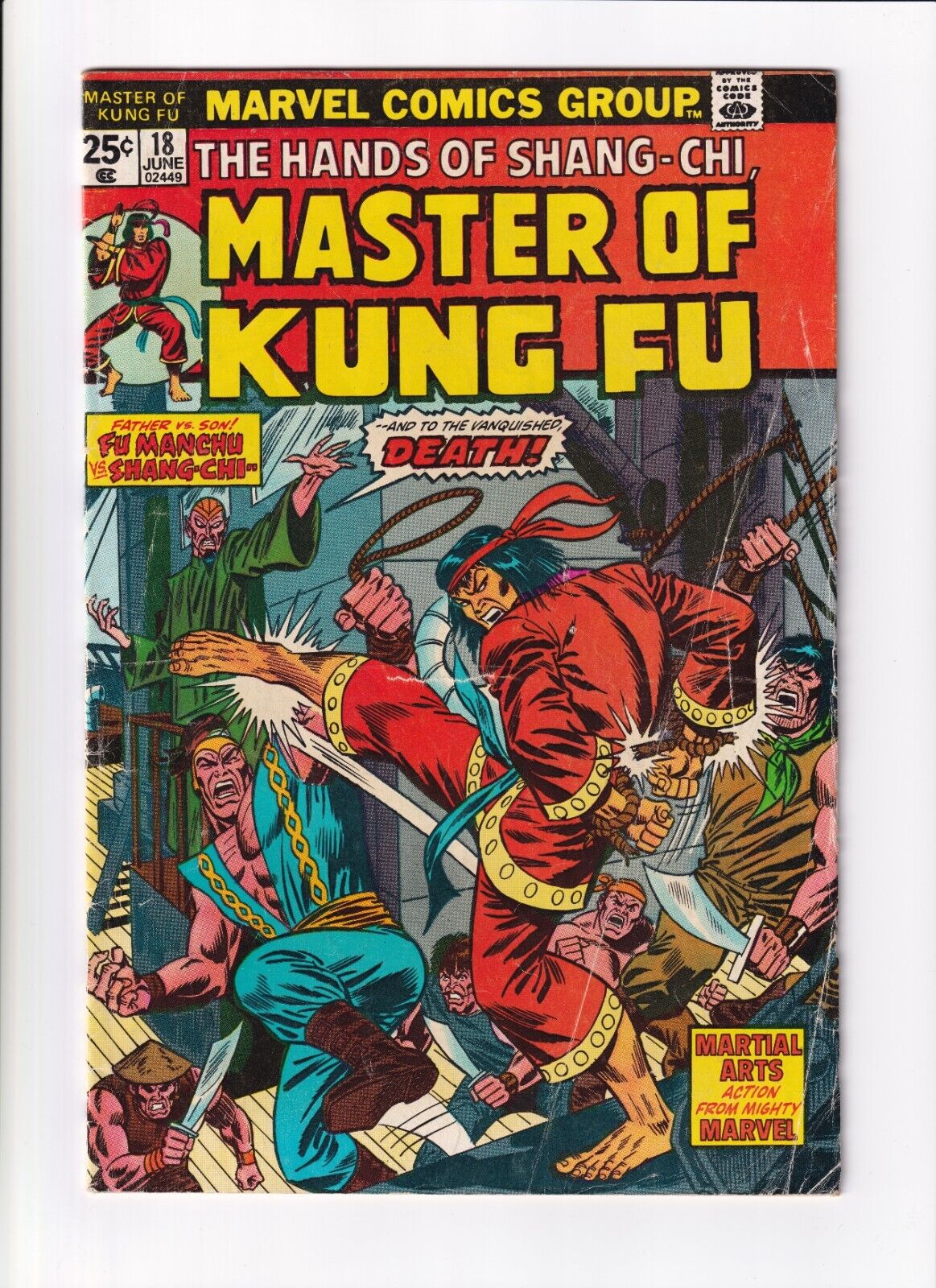 Master Of Kung Fu #18 Shang Chi Marvel Comics May 1974