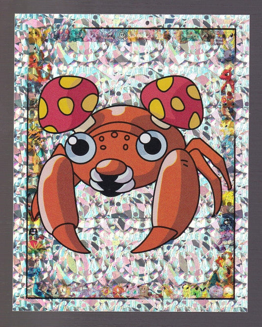 1999 Paras Special Glitter Insert Pokemon Sticker Topps Merlin S9 Foil