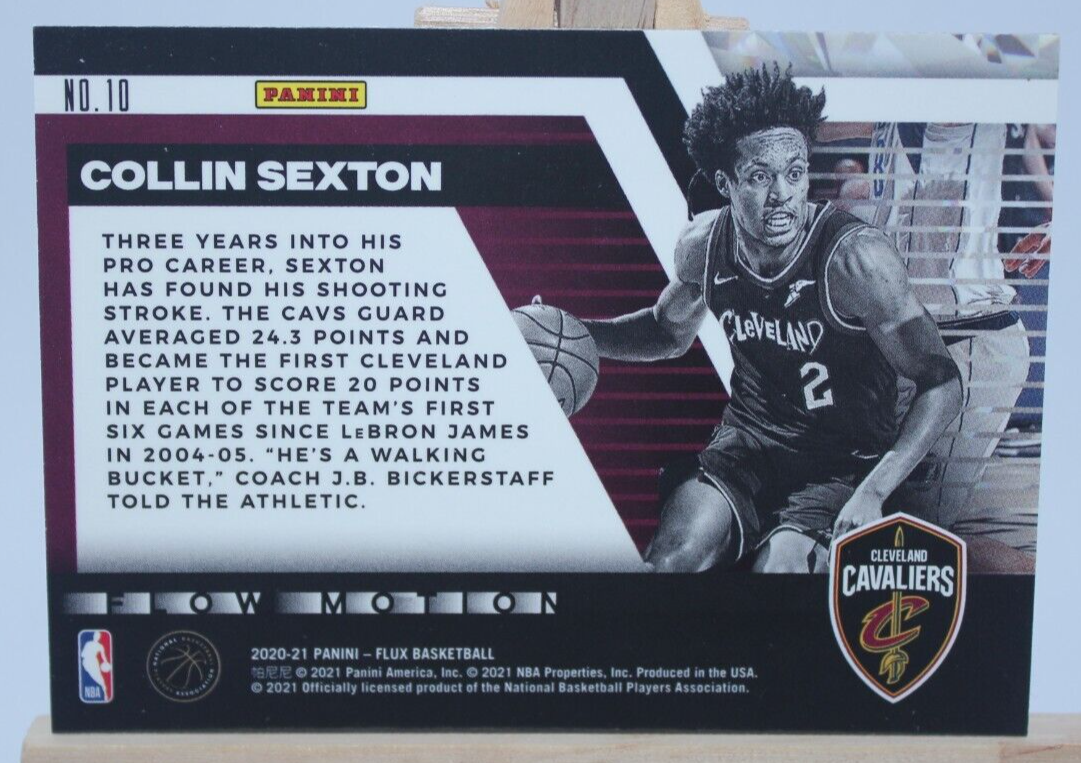 Collin Sexton Flow Motion 2020-21 Panini Flux #10 Cleveland Cavaliers NBA