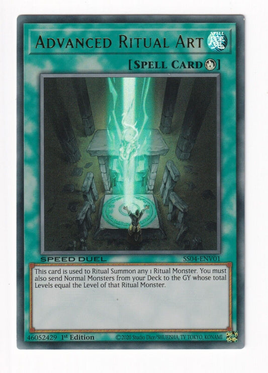 Yugioh Advanced Ritual Art SS04-ENV01 Ultra Rare 1st Edition NM