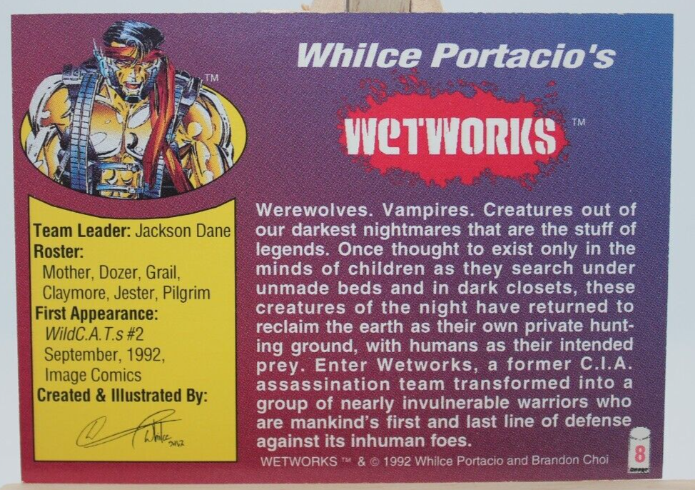 Wetworks #8 Whilce Portacio Comics Wizard Magazine Promo 1992