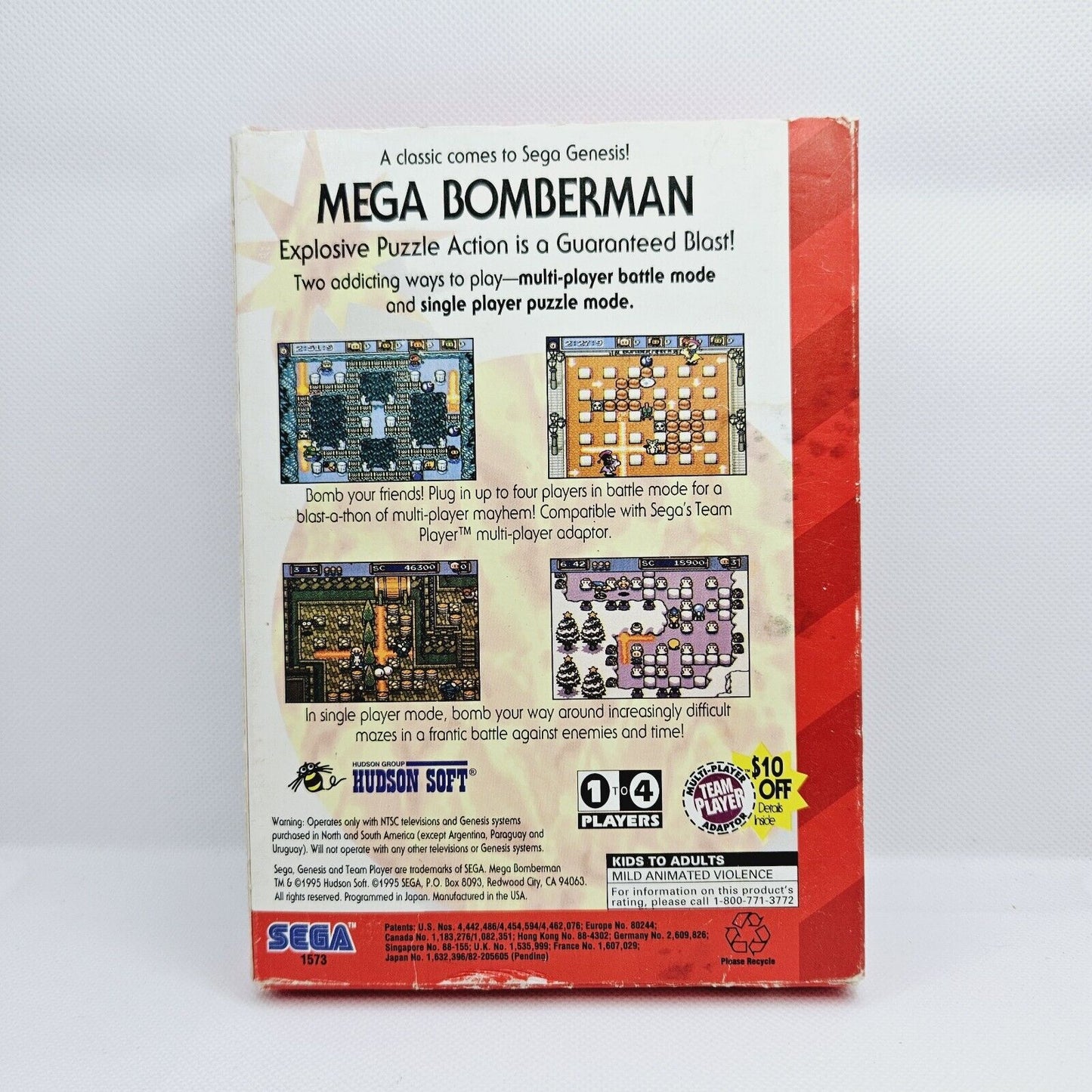 SEGA Mega Bomberman (Sega Genesis, 1994) Tested Working No Manual