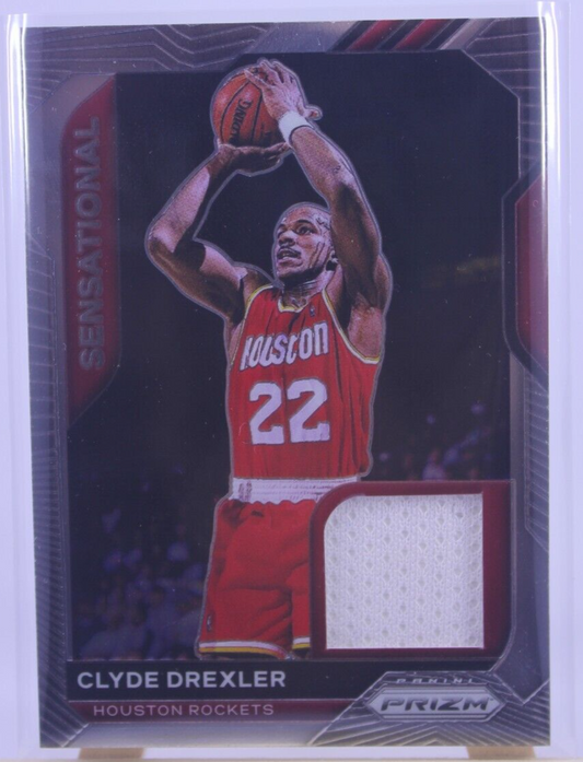 2020-21 Panini Prizm Sensational Swatches Clyde Drexler #SSW-CDR HOF