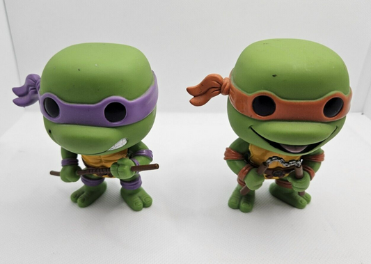 Donatello & Michel Teenage Mutant Ninja Turtles Pop Vinyl Funko Loose 2013