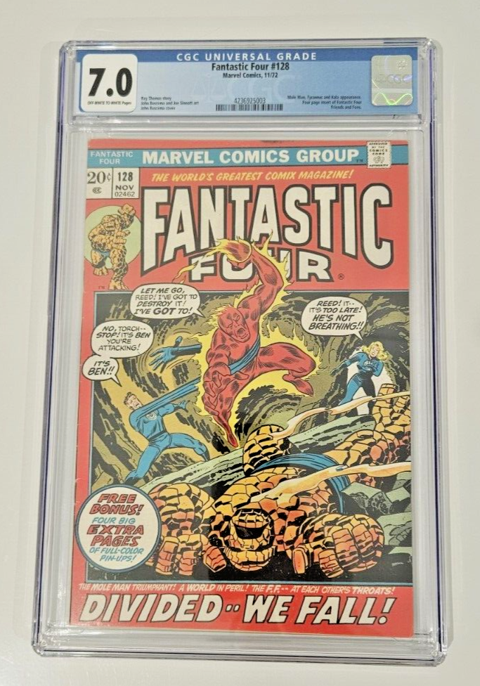 Fantastic Four #128A Centerfold Insert Included CGC 7.0