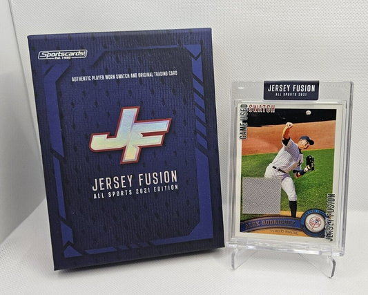 2021 Jersey Fusion ALEX RODRIGUEZ Game Used Swatch