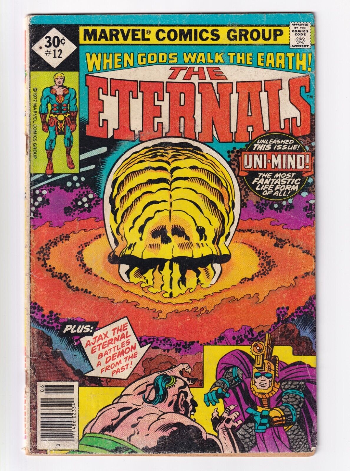 The Eternals #12 Bronze Age Marvel Comics 1st Appearance of Uni-Mind 1977