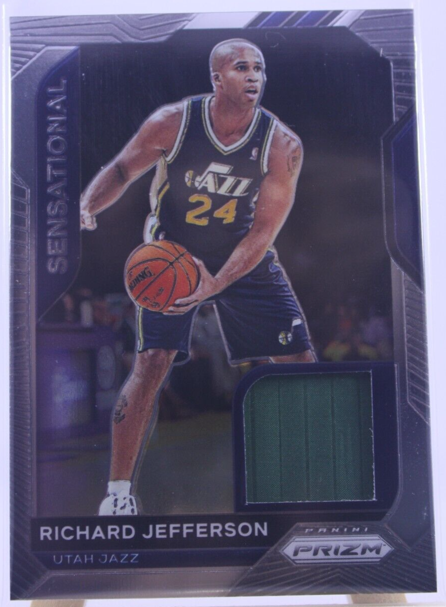 2020-21 Prizm RICHARD JEFFERSON #SSW-RJE Sensational Game-Worn Jersey Patch Jazz