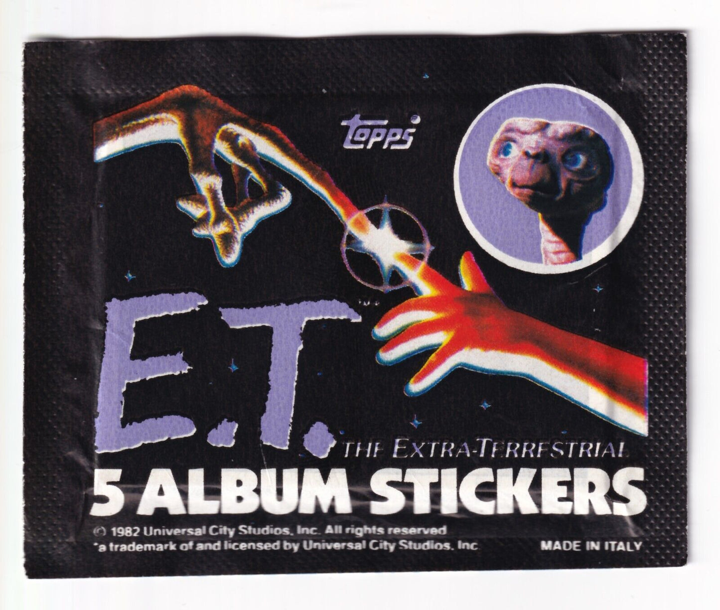 E.T. The Extra-Terrestrial 5 Album Stickers Topps 1982 UK