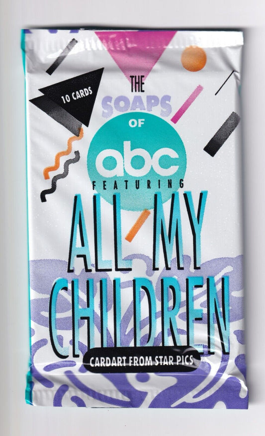 The Soaps of ABC Featuring All My Children Sealed Trading Card Pack 1991