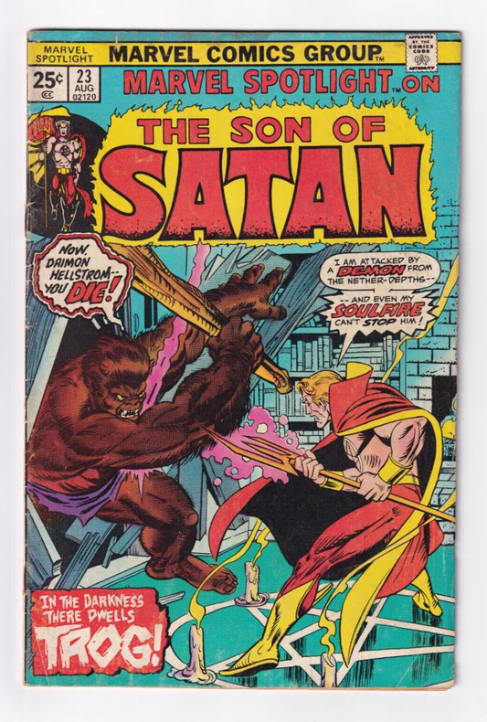 Marvel Spotlight on Son of Satan #23 (Marvel 1975) In the Darkness Dwells Trog!