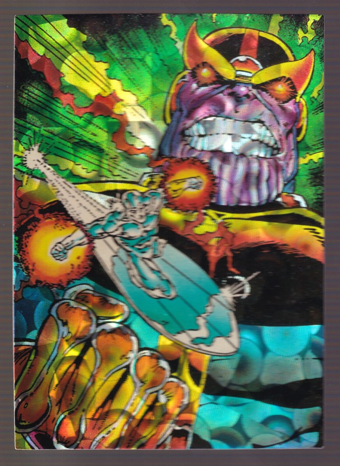 1992 Comic Images Marvel Silver Surfer COSMIC FOIL Deathwish Card #43