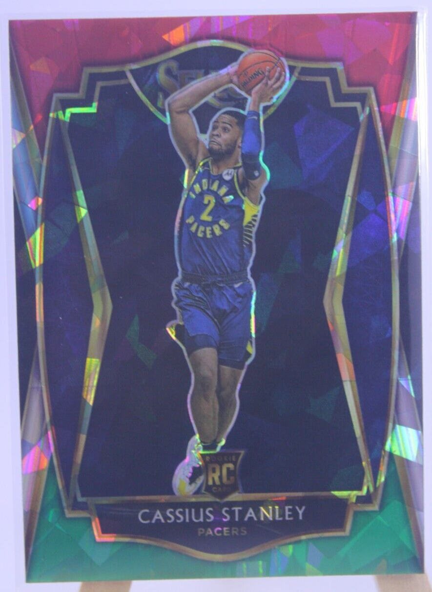 2020-2021 Select # 199 CASSIUS STANLEY ROOKIE Cracked Ice RED GREEN WHITE PRIZM