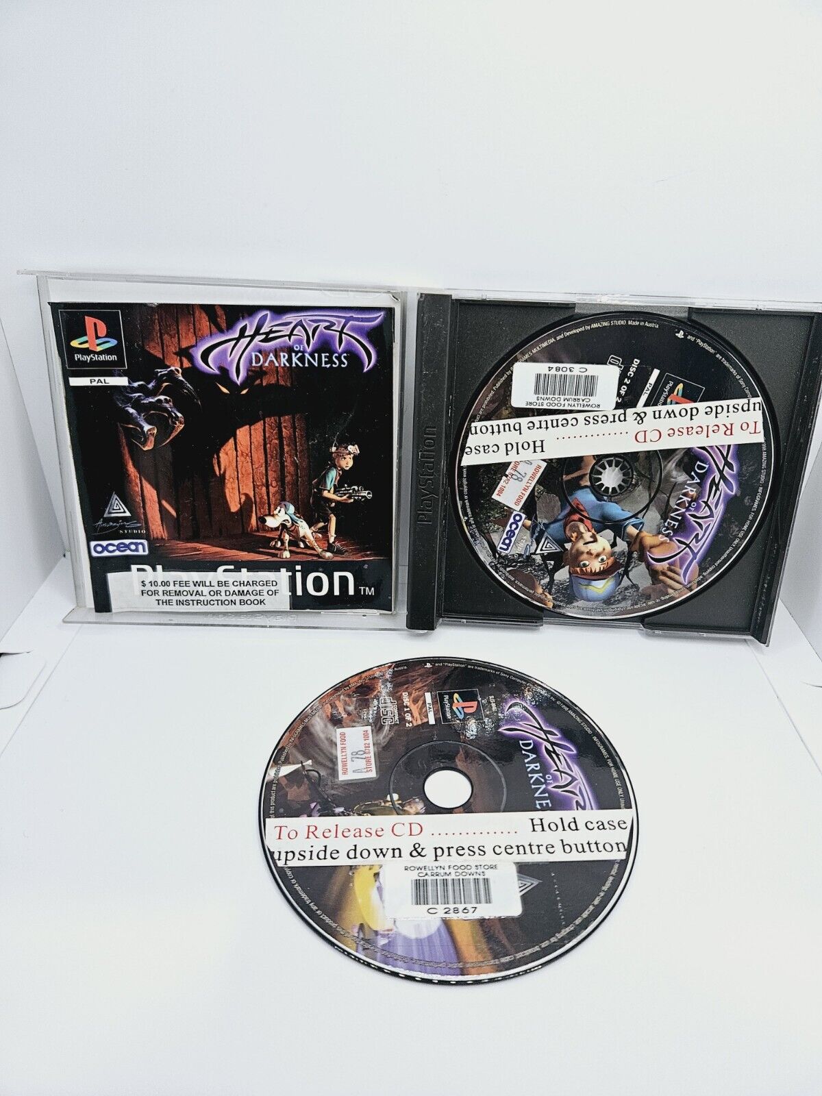 Heart of Darkness  Sony PlayStation 1 PS1 PAL Version (No Glasses) (Read Desc)