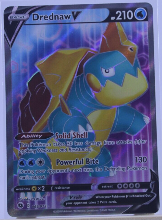 Drednaw V - SWSH Champion's Path 069/073 - Full Art Pokemon Card Near Mint