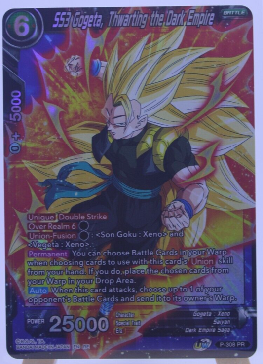 SS3 Gogeta, Thwarting the Dark Empire LP P-308 PR Dragon Ball Super DBZ