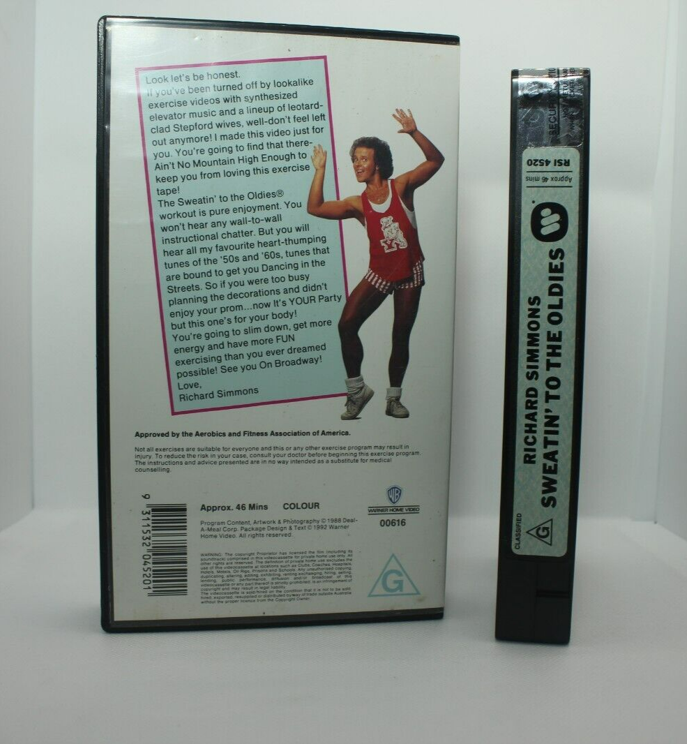 Richard Simmons Sweatin' To The Oldies  -  Exercise Was Never So Much Fun VHS