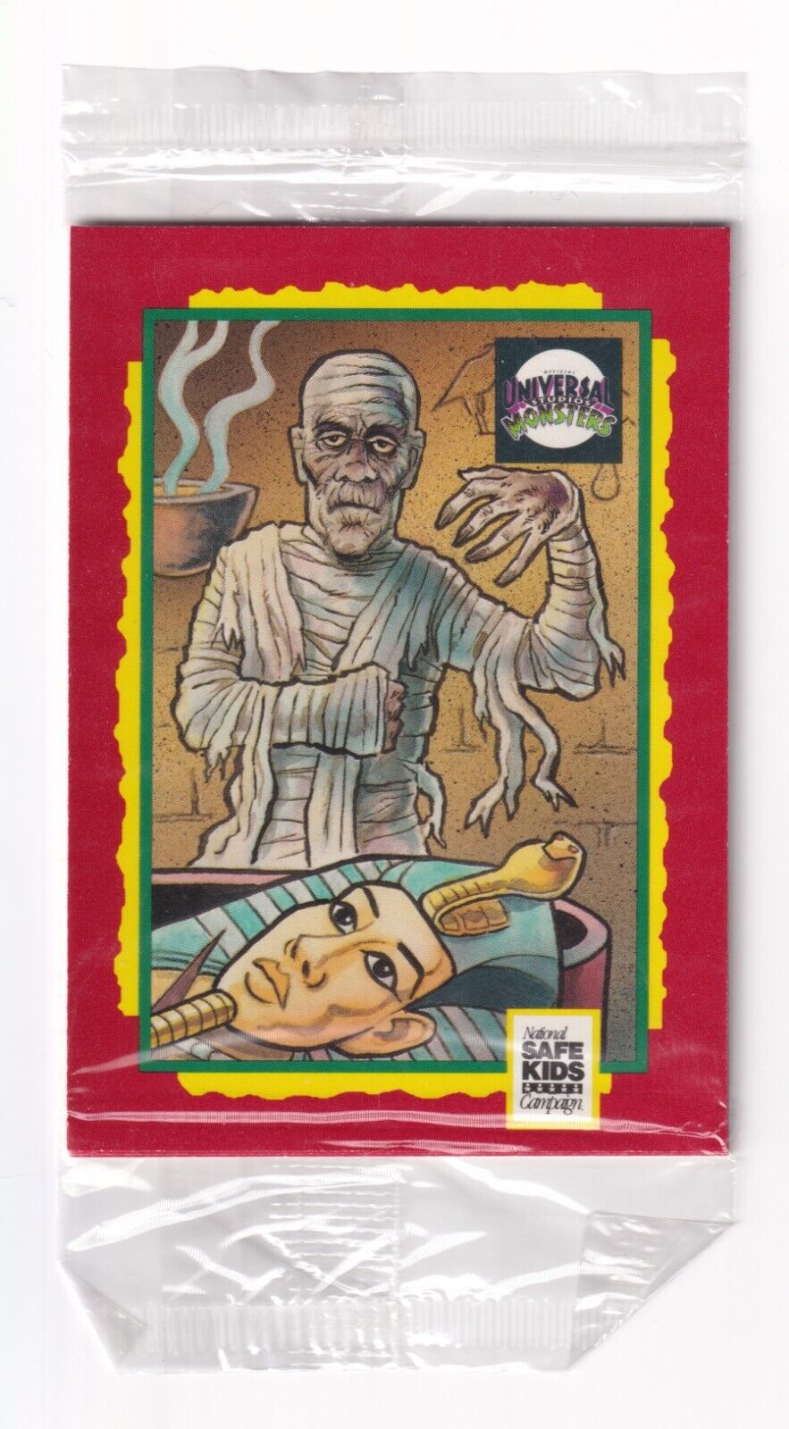 Universal Monsters Safe Kids Sealed Pack 1991 Impel Mummy Creature