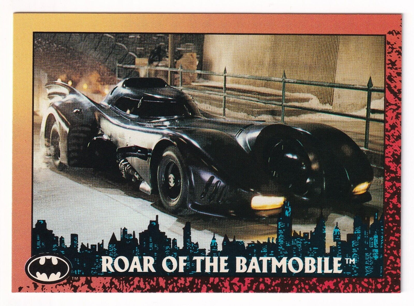 Batman Returns Promo Card Roar of The Batmobile 1992 Topps