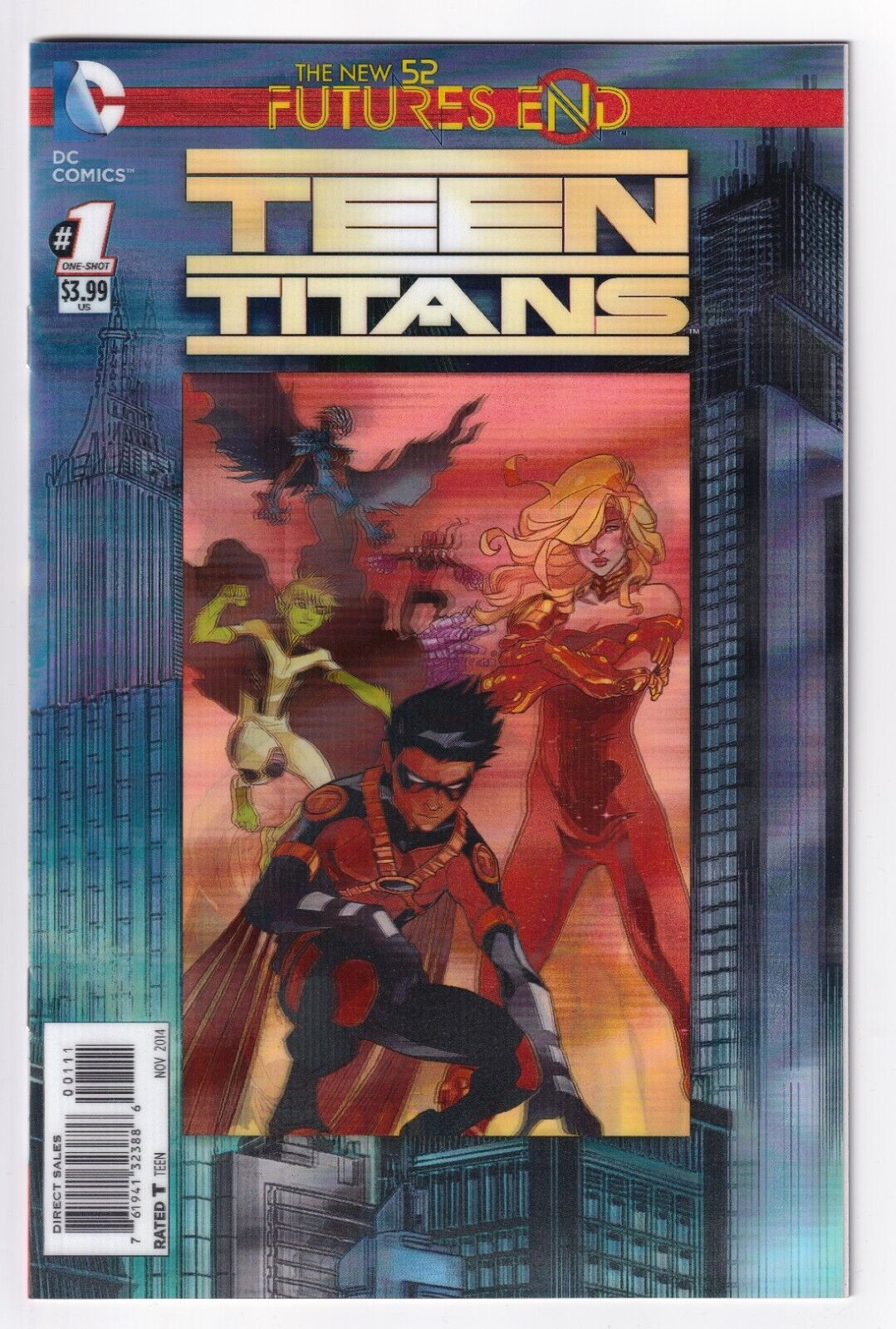 Teen Titans Futures End #1  2014 New 52 3D Cover Karl Kerschl