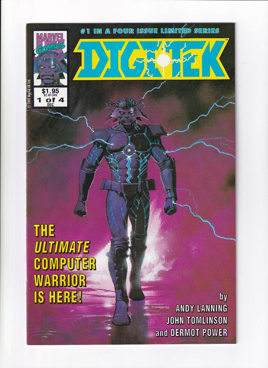 Digitek #1 (1992) Marvel Comics Limited Serires Computer Warrior