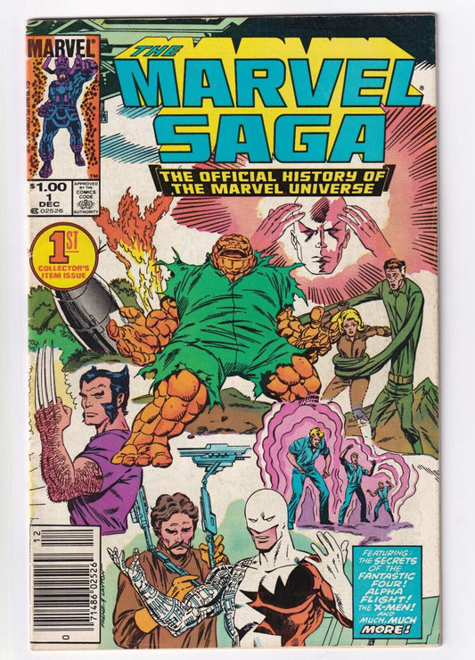 Marvel Saga #1 1985 History of the Marvel Universe