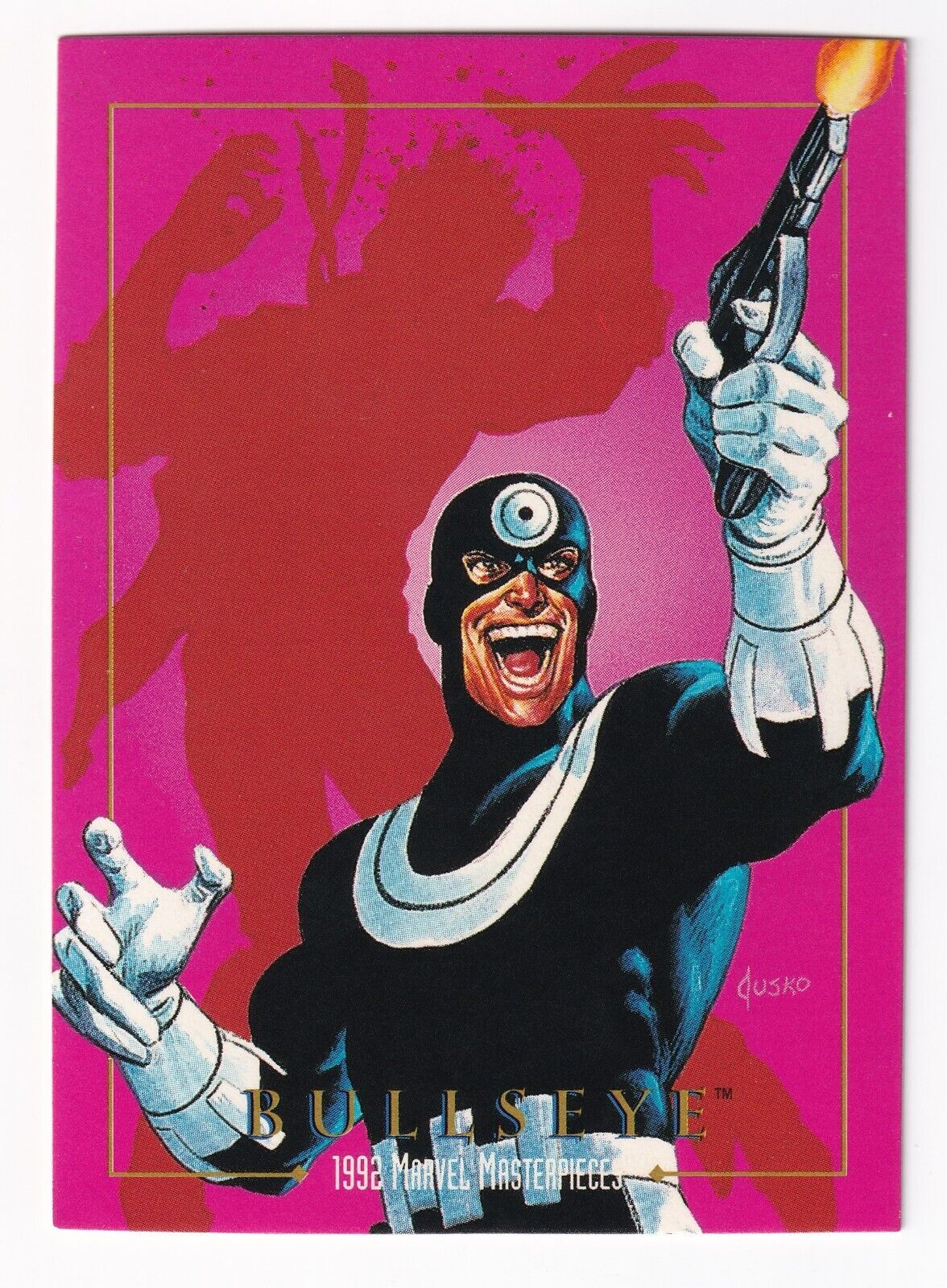 Bullseye #19 1992 SkyBox Marvel Masterpieces Sky Box