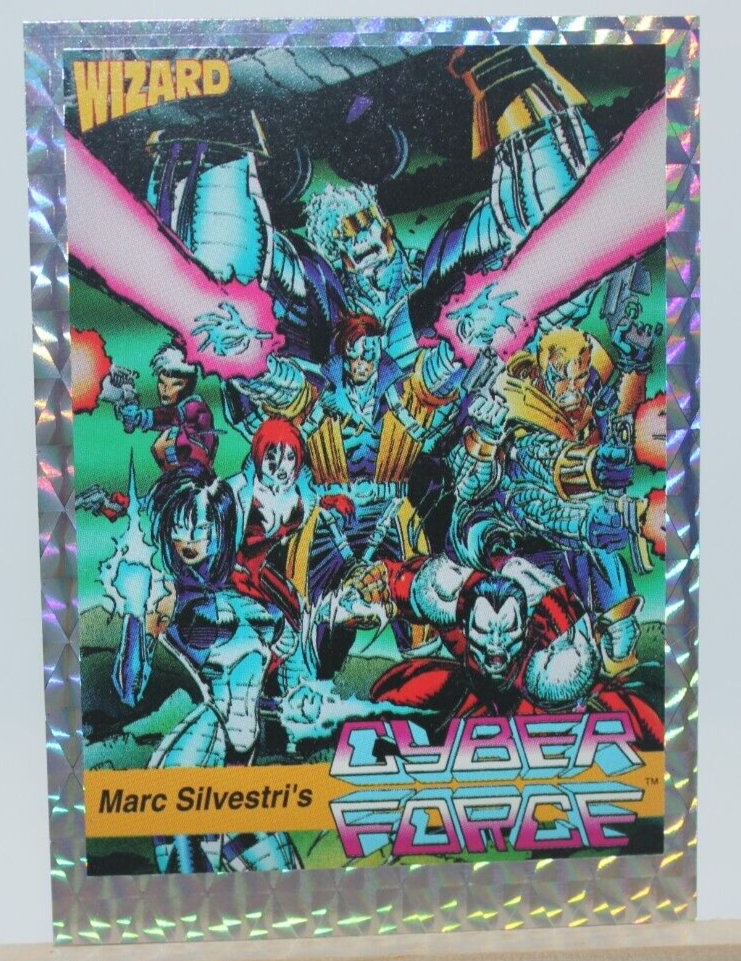 1992 Wizard Marc Silvestri's Cyber Force Trading Cards Foil Border Card #6 Promo